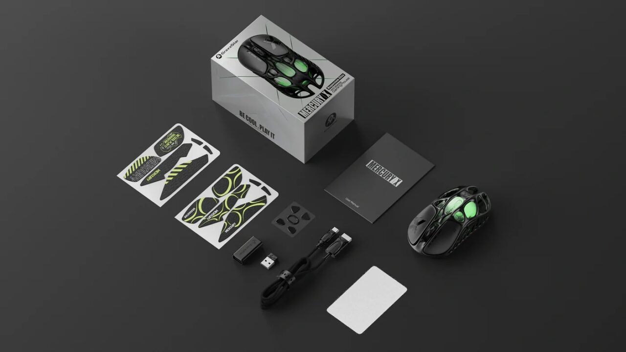 موس سبک وزن مخصوص بازی با طراحی مشبک و اتصال سهگانه