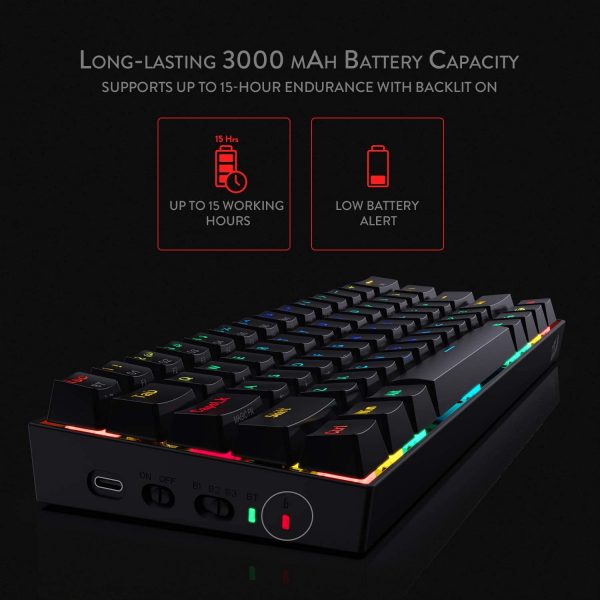 کیبورد گیمینگ مکانیکی ردراگون مدل Draconic K530