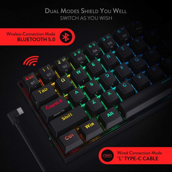 کیبورد گیمینگ مکانیکی ردراگون مدل Draconic K530