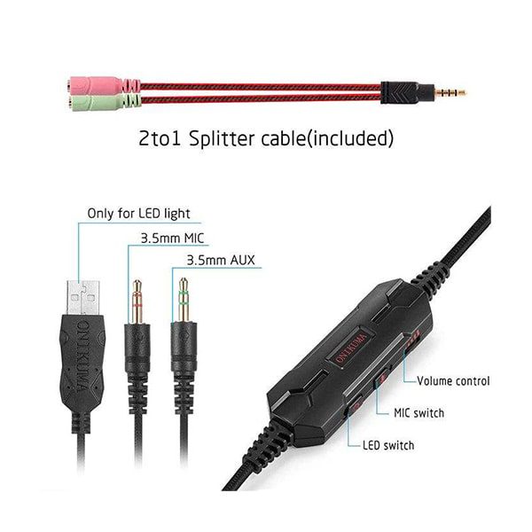 هدست گیمینگ اونیکوما مدل M180