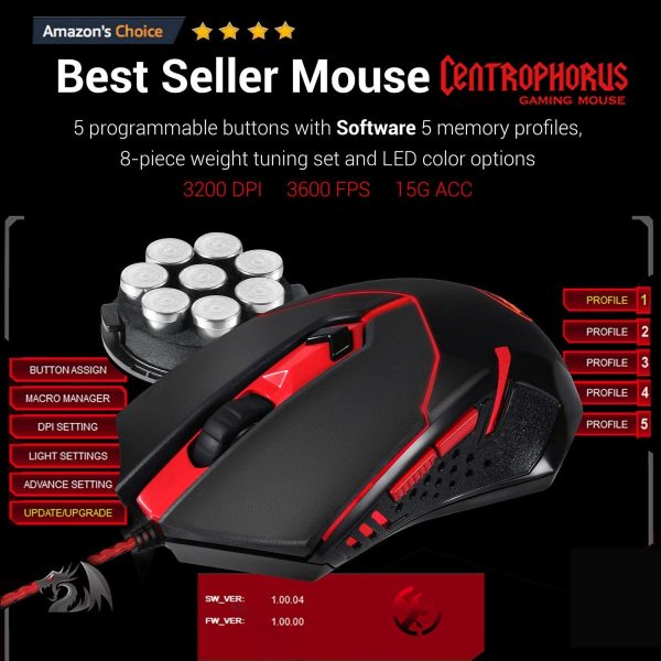 باندل گیمینگ Redragon مدل K552-BB