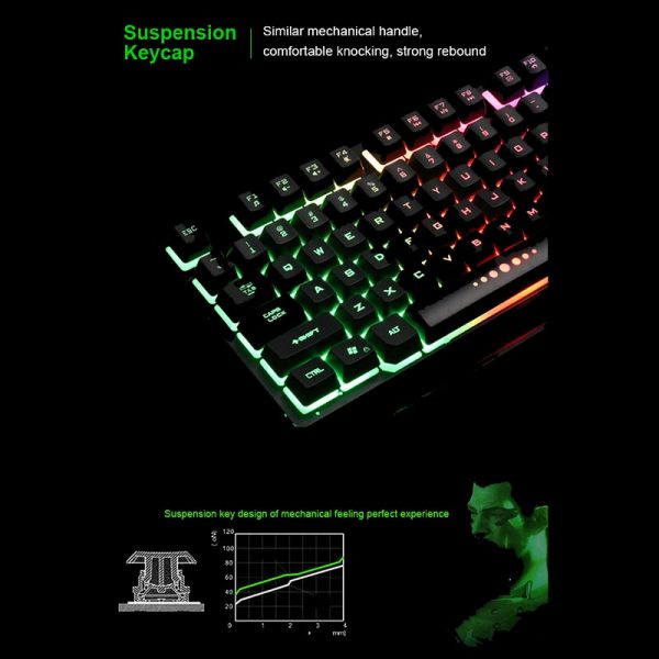 کیبورد گیمینگ لایماید مدل K87 Dark Knight