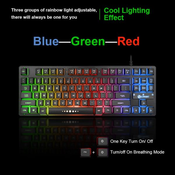 کیبورد گیمینگ لایماید مدل K87 Dark Knight