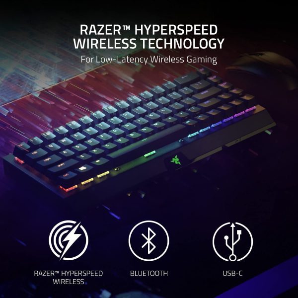 کیبورد گیمینگ ریزر مدل Blackwidow V3 Mini HyperSpeed
