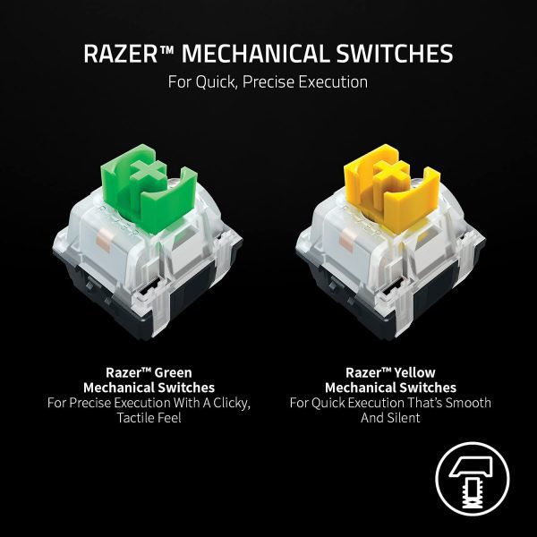 کیبورد گیمینگ ریزر مدل Blackwidow V3 Mini HyperSpeed