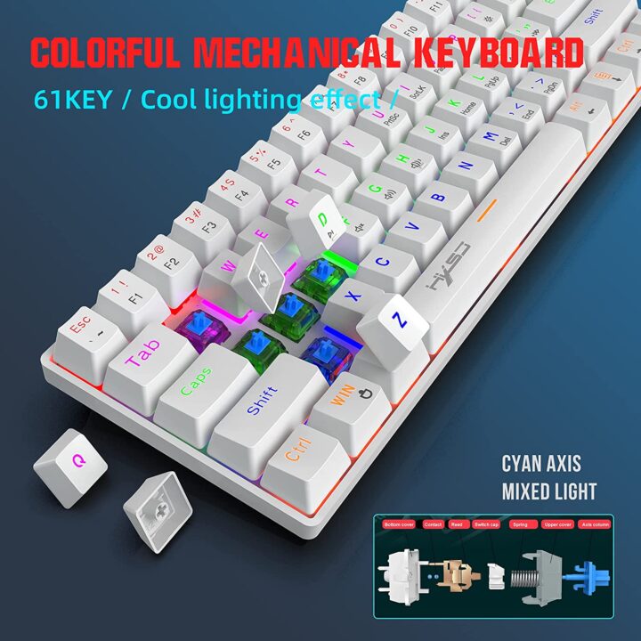 Zienstar V900 white Mechanical Gaming Keyboard (6)-min (1)