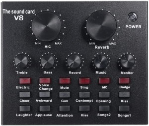 میکروفون استودیویی BM800 همراه کارت صدای V8