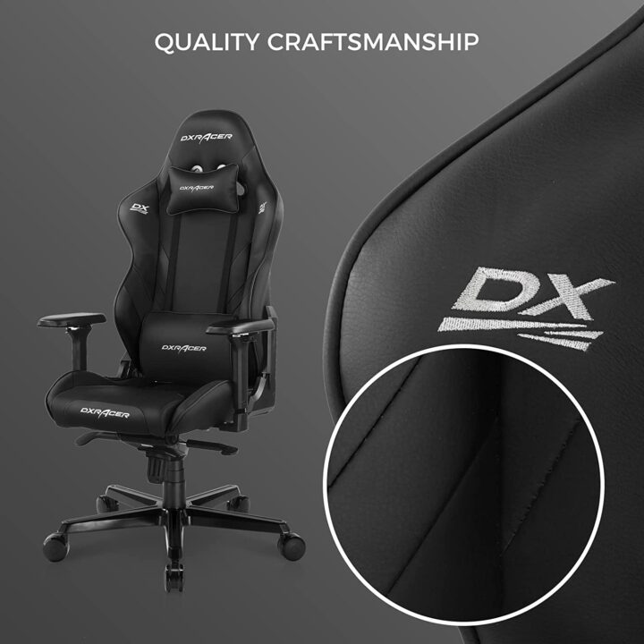 DXRacer Gladiator Series Modular Gaming Chair D8200 - Black (The Seat Cushion Is Removable) (5)-min