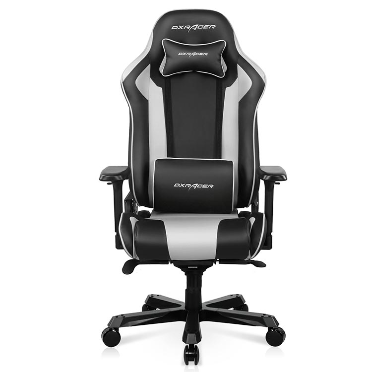 DXRacer King Series Modular Gaming Chair Extra Wide Seat Large Backrest D4000- Black & White (2)-min (1)