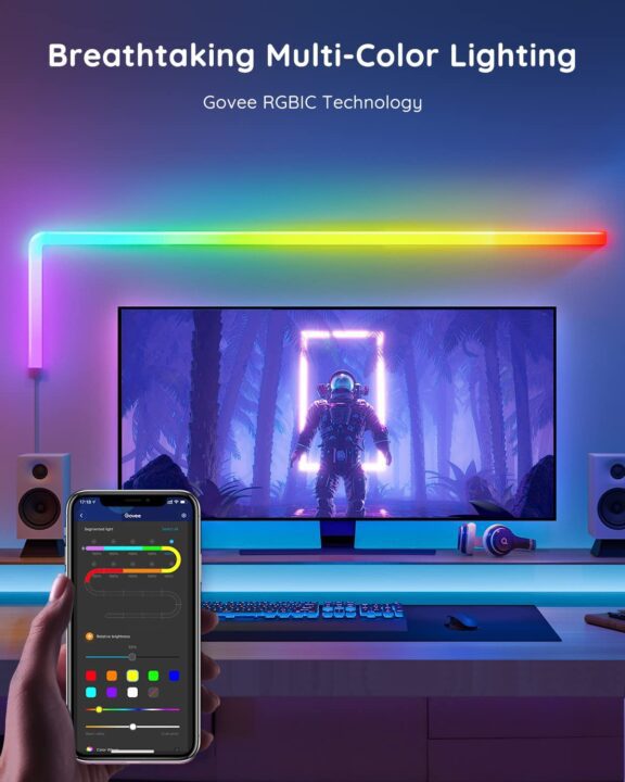 Govee Glide RGBIC LED Wall Lights (2)