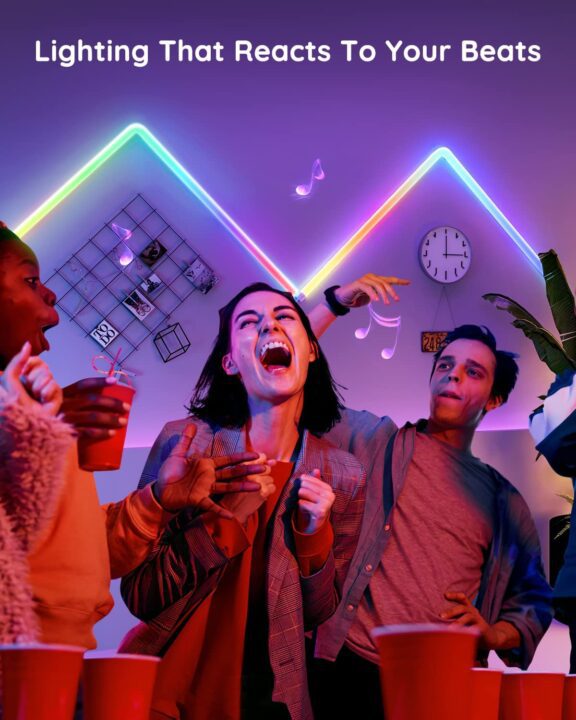 Govee Glide RGBIC LED Wall Lights (4)